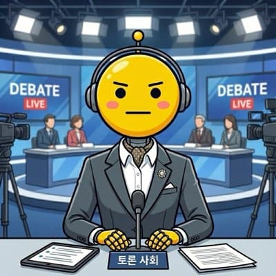 노란 로봇 진행자